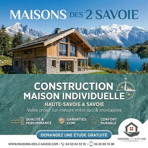 Construction de maison individuelle en Savoie et Haute-Savoie avec Maison des 2 Savoie