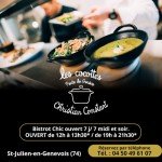 Montage illustratif représentant l’ambiance gastronomique des Cocottes – Porte de Genève