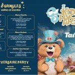 Formules de restauration proposées par le snack du parc C’5 Kids Party