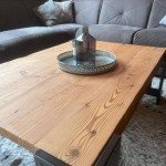 Table basse de salon design en bois réalisée par Rob’Art
