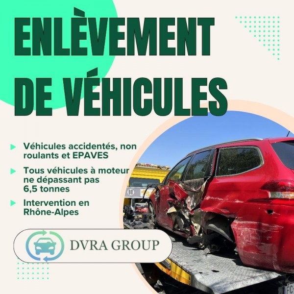 Présentation du service DVRA Group, enlèvement de véhicules en Auvergne-Rhône-Alpes
