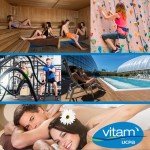 Logo et illustrations du parc aquatique Vitam UCPA à Neydens