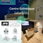Flyer de présentation du centre d’amincissement JFG Clinic à Sallanches