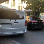 Vue arrière des véhicules taxi Taxility à Thonon-les-Bains