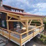 Charpente traditionnelle et couverture de maison individuelle réalisées par LBG Charpente à Reignier-Ésery (74)