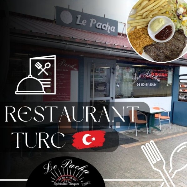 Flyer du restaurant Le Pacha à Gex, kebab, grillades et restauration rapide au pays de Gex