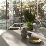 Plan de travail de cuisine sur mesure avec évier et plaque de cuisson intégrés par Aran Cucine Store à Montpellier