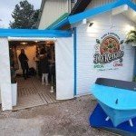 Décor de gondole italienne sur la terrasse de La Terrasse Napolitaine - Da Renato