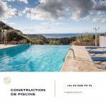 Construction d'une piscine à débordement par La Compagnie du Bien-Être