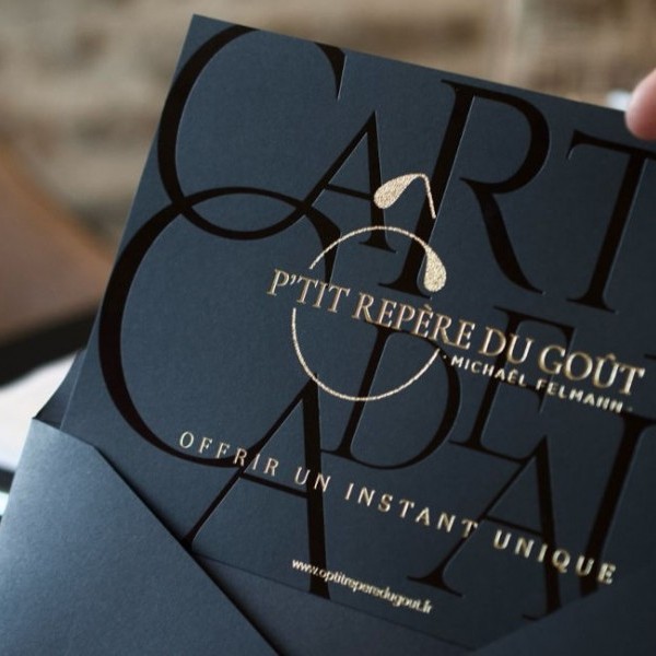 Carte cadeau du restaurant Ô P'tit Repère du Goût à Dijon pour offrir une expérience gastronomique