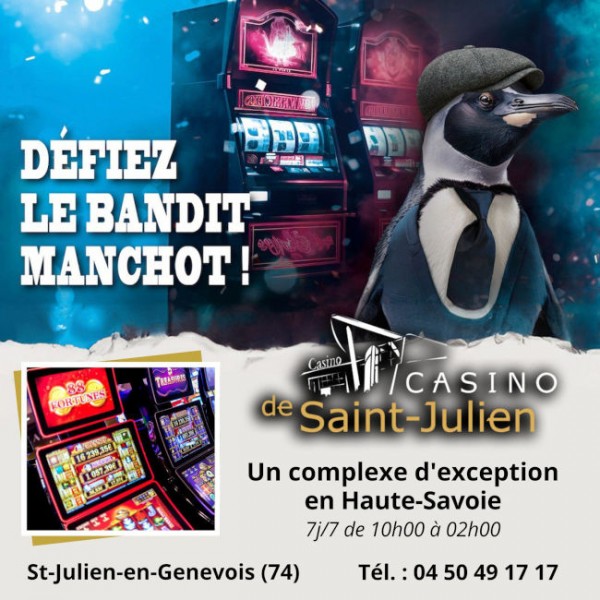 Montage illustratif représentant les activités du Casino de Saint-Julien