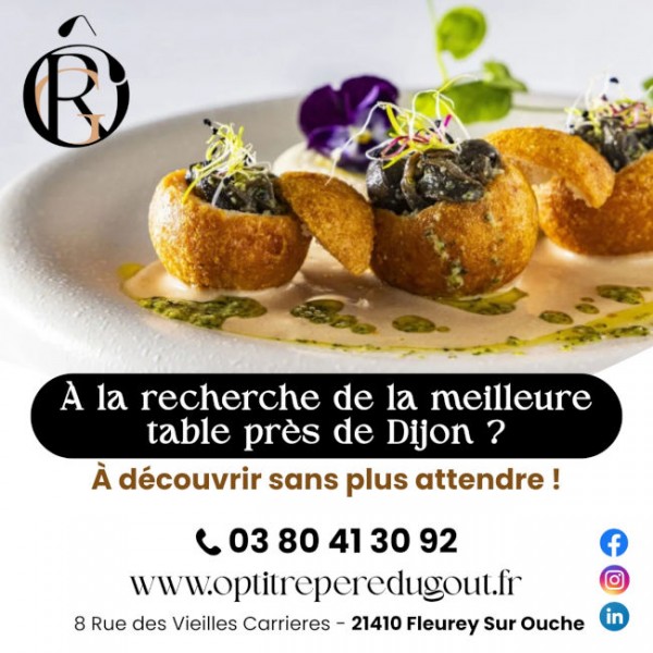 Plat gastronomique du restaurant Ô P'tit Repère du Goût à Dijon 21, cuisine créative et raffinée