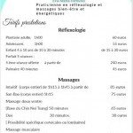Tarifs séances de réflexologie et massage de Eva-Maria Formoso à La Roche-sur-Foron