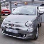 Fiat 500 grise exposée chez Fast Car, voiture d’occasion tendance à Thonon-les-Bains