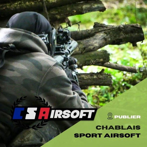 Montage dynamique illustrant la pratique de l’airsoft en extérieur
