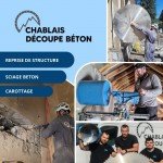Présentation de Chablais Découpe Béton, entreprise du BTP spécialisée en sciage et carottage béton