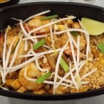Crevettes à l'arachide, plat à emporter du restaurant Basilic Thaï