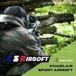 Montage dynamique illustrant la pratique de l’airsoft en extérieur